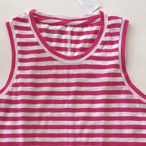 J. Crew Stripes Girlfriend Tank - Picture 5 of 7